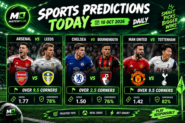 Sports Predictions Today | 10 Oct 2026 | Daily Tips