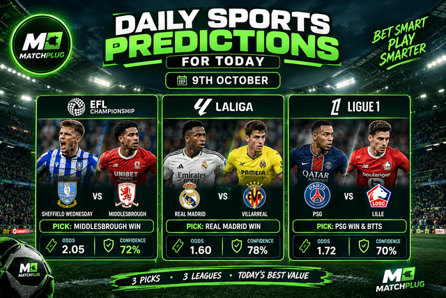 Sports Predictions Today | 9 Oct 2026 | Daily Tips
