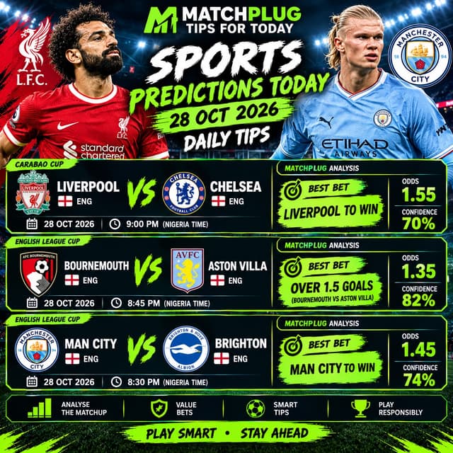 Sports Predictions Today | 28 Oct 2026 | Daily Tips