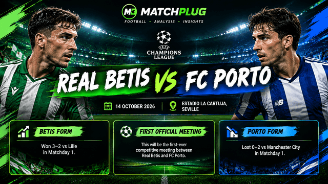 Betis vs FC Porto Prediction, Odds & Soccer Tips – 14 Oct 2026